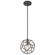 Rocklyn 1 Light Mini Pendant Raw Steel - Comet Lighting