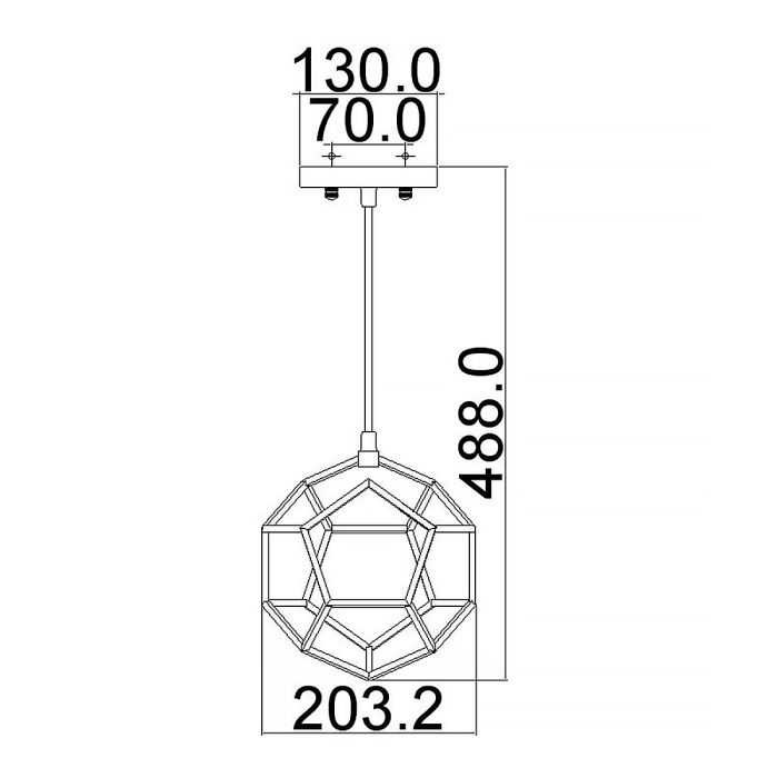 Rocklyn 1 Light Mini Pendant Raw Steel - Comet Lighting
