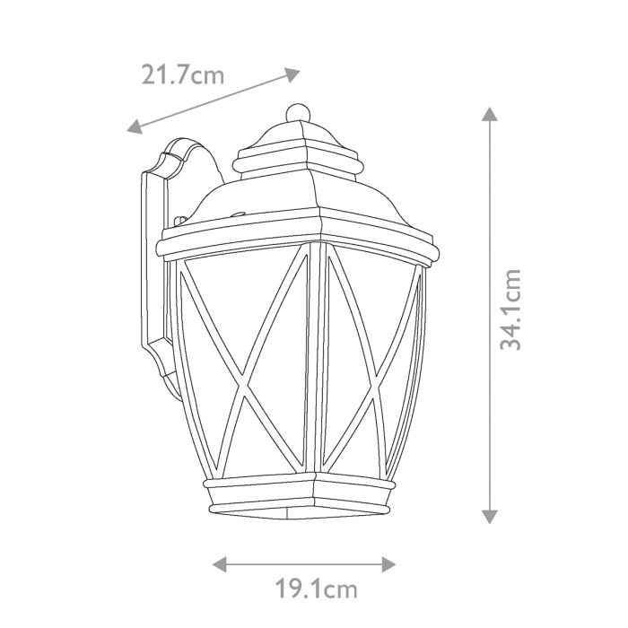 Tangier Medium Wall Lantern - Comet Lighting