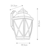 Tangier Medium Wall Lantern - Comet Lighting