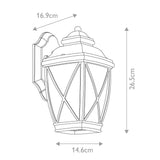 Tangier Small Wall Lantern - Comet Lighting