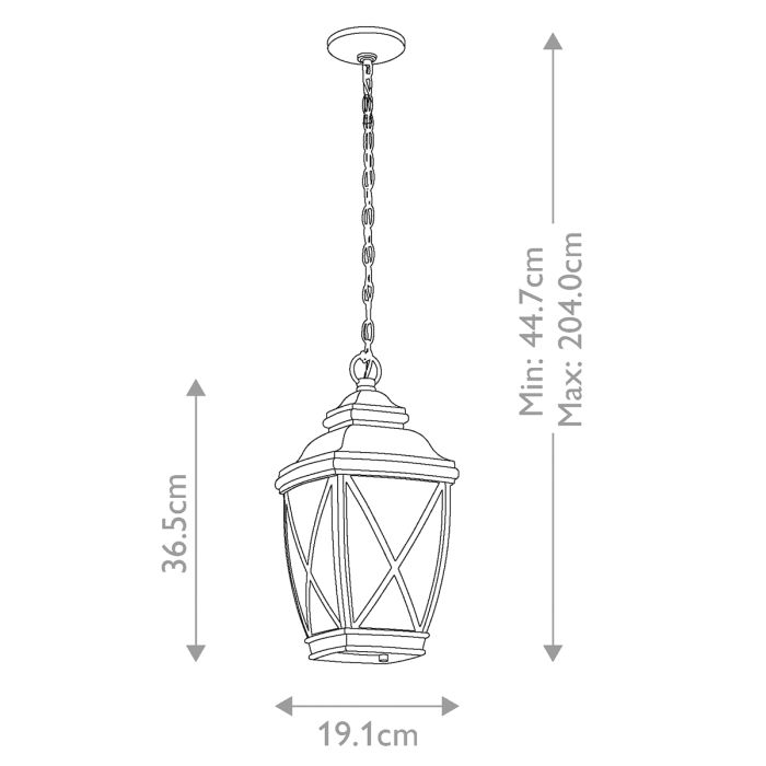 Tangier Medium 7.5"Chain Lantern