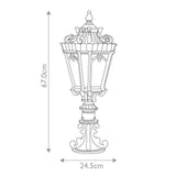 Tournai 2 Light Large Pedestal - Comet Lighting