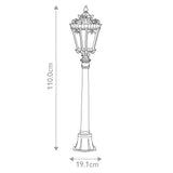 Tournai 1 Light Medium Pillar - Comet Lighting