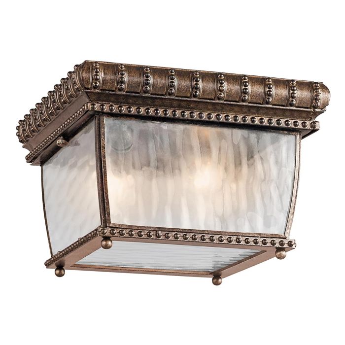 Venetian Rain 2 Light Flush Mount - Comet Lighting