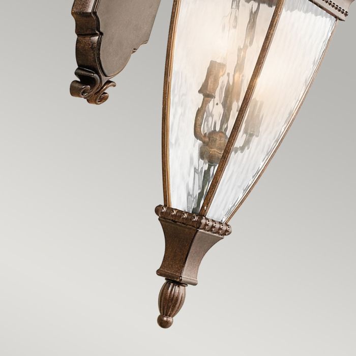 Venetian Rain 3 Light Large Wall Lantern - Comet Lighting