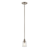 Waverly 1 Light Mini Pendant - Classic Pewter - Comet Lighting