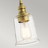 Waverly 1 Light Mini Pendant - Natural Brass - Comet Lighting