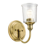 Waverly 1 Light Wall Light - Natural Brass - Comet Lighting