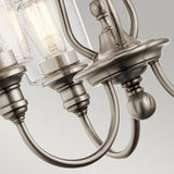 Waverly 3 Light Chandelier - Classic Pewter - Comet Lighting