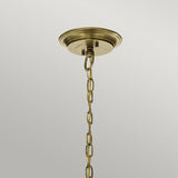 Waverly 3 Light Chandelier - Natural Brass - Comet Lighting