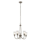 Waverly 5 Light Chandelier - Classic Pewter - Comet Lighting