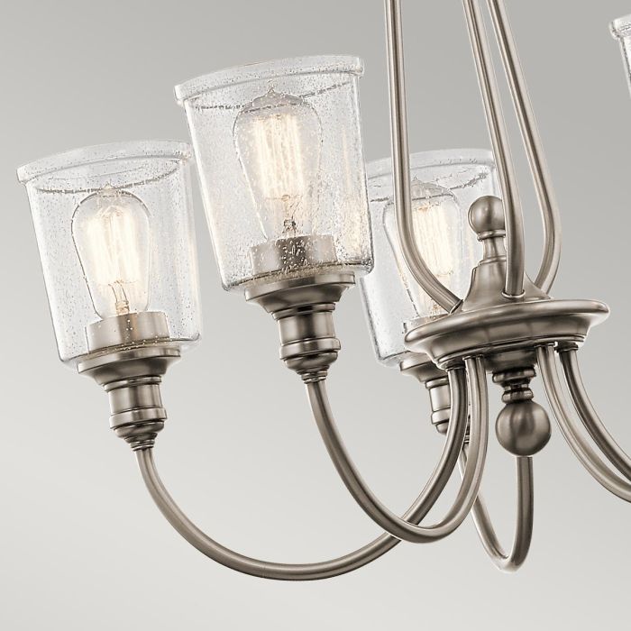 Waverly 5 Light Chandelier - Classic Pewter - Comet Lighting