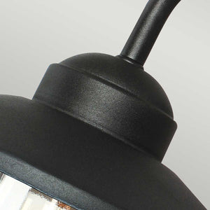 Klampenborg 1 Light Wall Lantern - Black - Comet Lighting