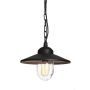 Klampenborg 1 Light Chain Lantern - Black