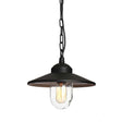 Klampenborg 1 Light Chain Lantern - Black - Comet Lighting