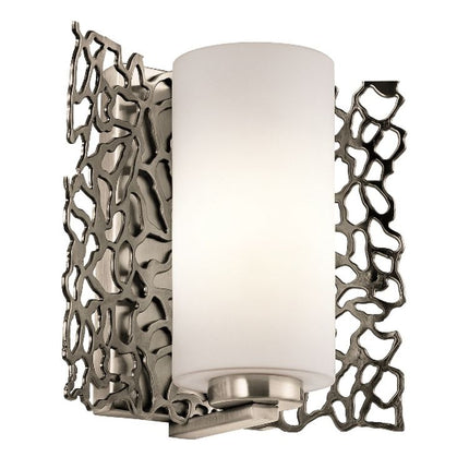 Silver Coral Wall Light
