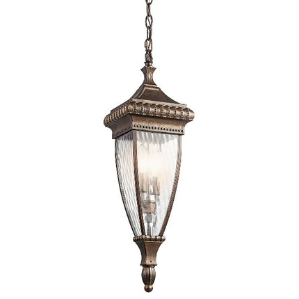 Venetian Rain Outdoor Chain Lantern Bronze