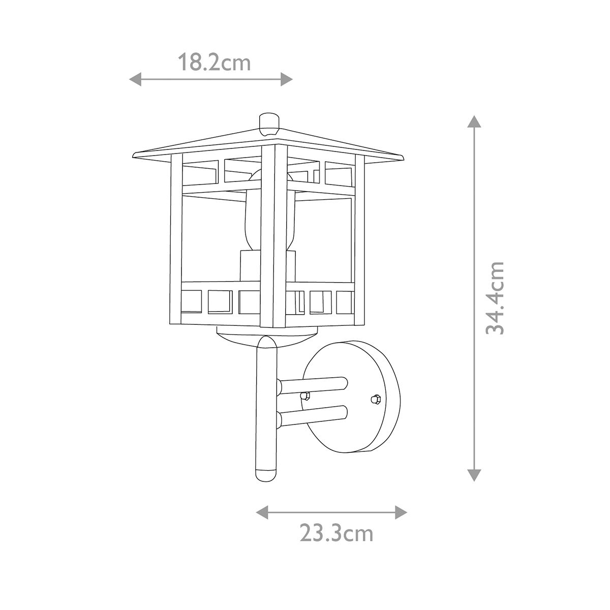 Kolne Outdoor Wall Lantern Stainless Steel - Comet Lighting