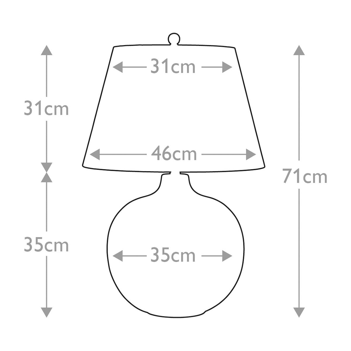 Lagun 1-Light LargeTable Lamp