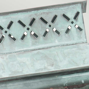 Lambeth Palace 1 Light Wall Lantern - Verdigris - Comet Lighting