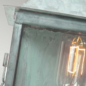 Lambeth Palace 1 Light Wall Lantern - Verdigris - Comet Lighting