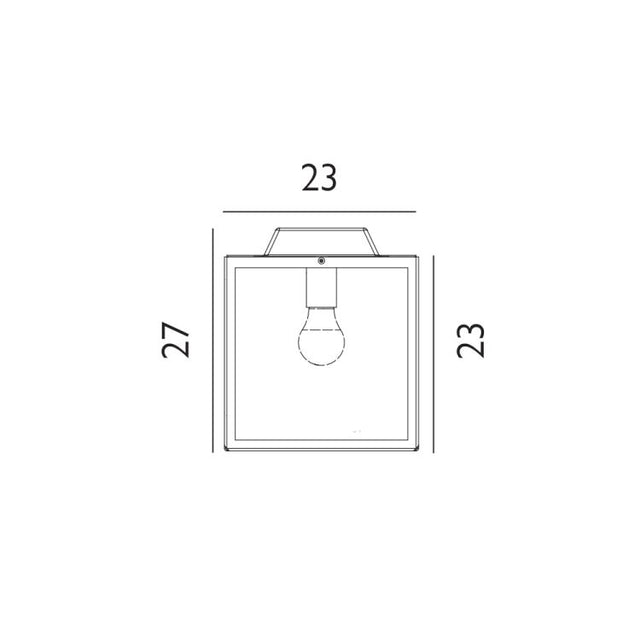 Lofoten 1 Light Flush Ceiling Light – Cube