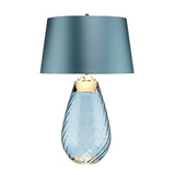 Lena 2 Light Large Blue Table Lamp - Comet Lighting