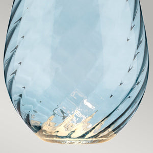 Lena 2 Light Large Blue Table Lamp - Comet Lighting