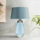 Lena 2 Light Large Blue Table Lamp