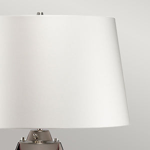 Lena 2 Light Large Plum Table Lamp with Off-white Shade - Comet Lighting