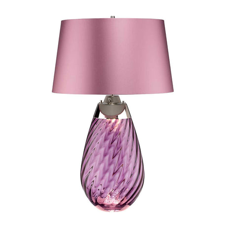 Lena 2 Light Large Plum Table Lamp - Comet Lighting