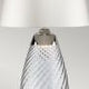 Lena 2 Light Large Smoke Table Lamp with Off-white Shade