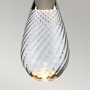 Lena 2 Light Large Smoke Table Lamp with Off-white Shade - Comet Lighting