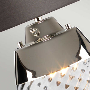 Lena 2 Light Large Smoke Table Lamp - Comet Lighting