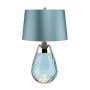 Lena 2 Light Small Blue Table Lamp