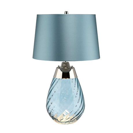 Lena 2 Light Small Blue Table Lamp - Comet Lighting