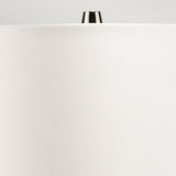 Lena 2 Light Small Plum Table Lamp with Off-white Shade