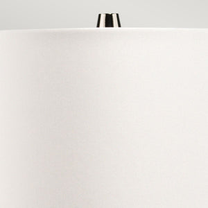 Lena 2 Light Small Plum Table Lamp with Off-white Shade - Comet Lighting