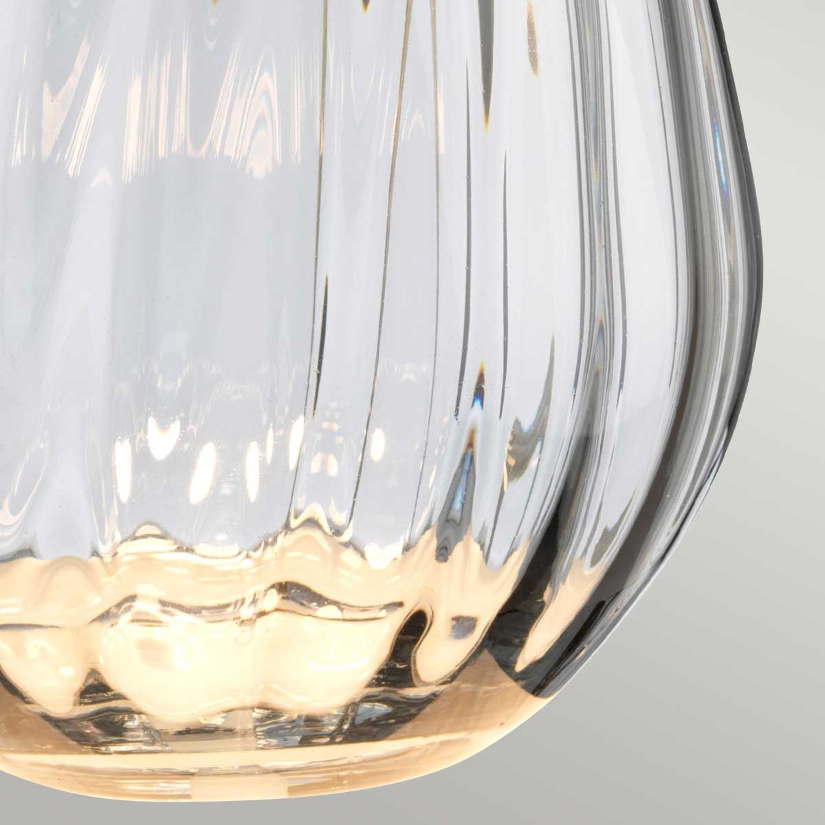 Lena 2 Light Small Smoke Table Lamp - Comet Lighting
