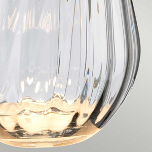 Lena 2 Light Small Smoke Table Lamp - Comet Lighting