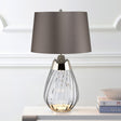 Lena 2 Light Small Smoke Table Lamp - Comet Lighting