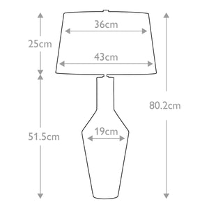 Leyton 1 Light Table Lamp - Comet Lighting