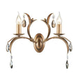 Lily 2-Light Wall Light Antique Bronze - Comet Lighting