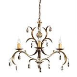 Lily 3-Light Chandelier Antique Bronze - Comet Lighting