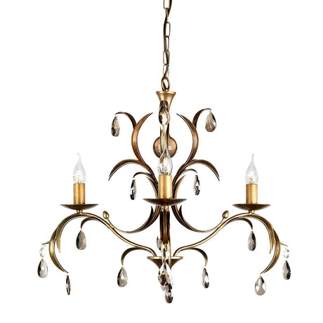 Lily 3-Light Chandelier Antique Bronze - Comet Lighting