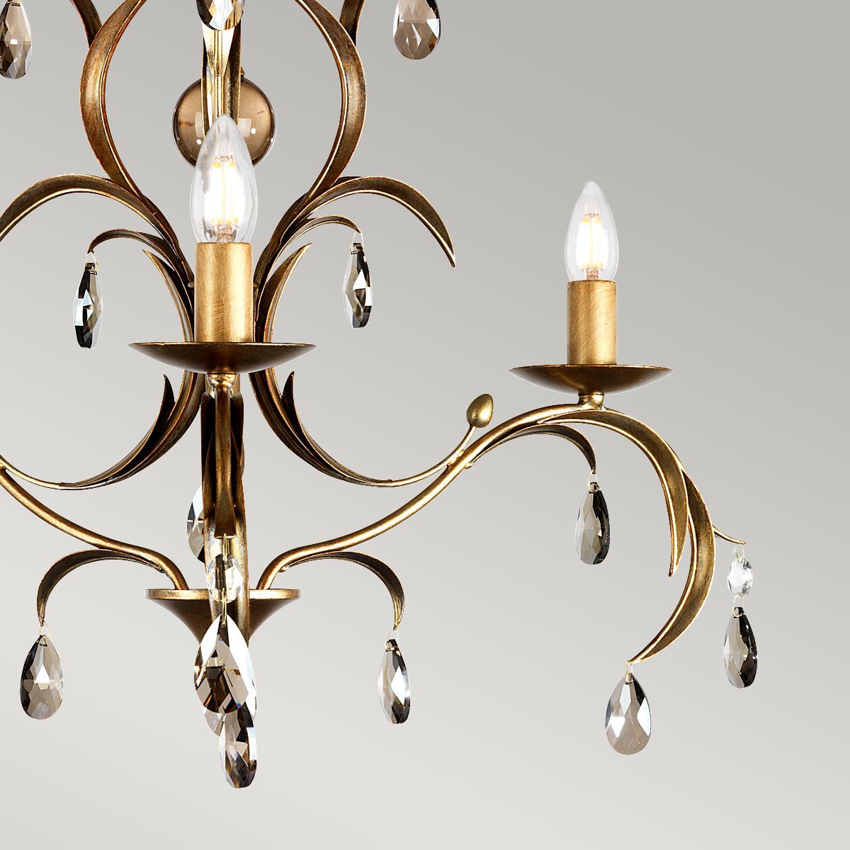 Lily 3-Light Chandelier Antique Bronze - Comet Lighting