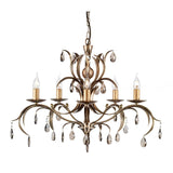 Lily 5-Light Chandelier Antique Bronze - Comet Lighting