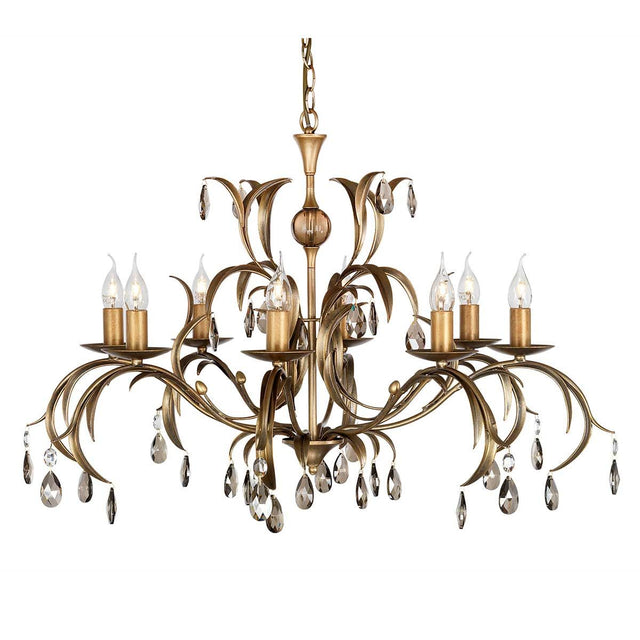 Lily 8-Light Chandelier Antique Bronze - Comet Lighting