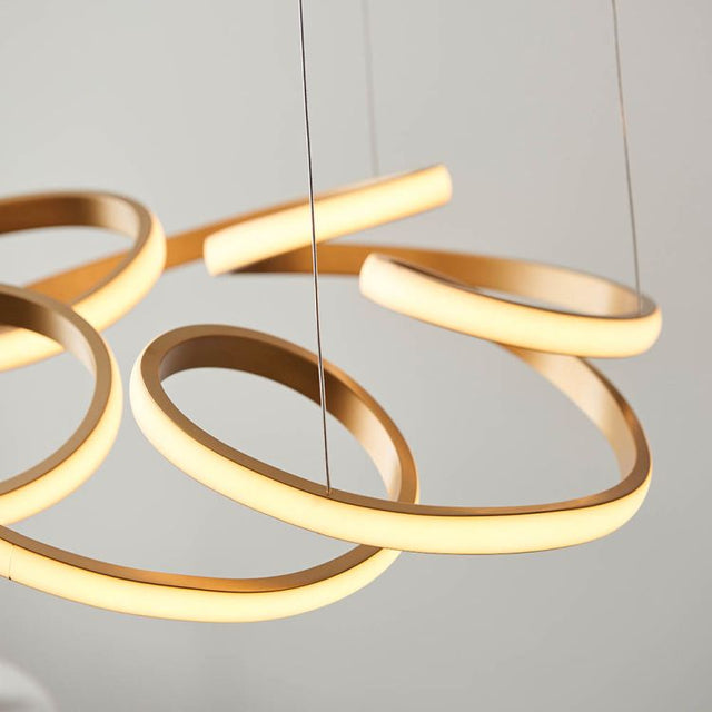 Adda LED Pendant Ceiling Light Satin Gold